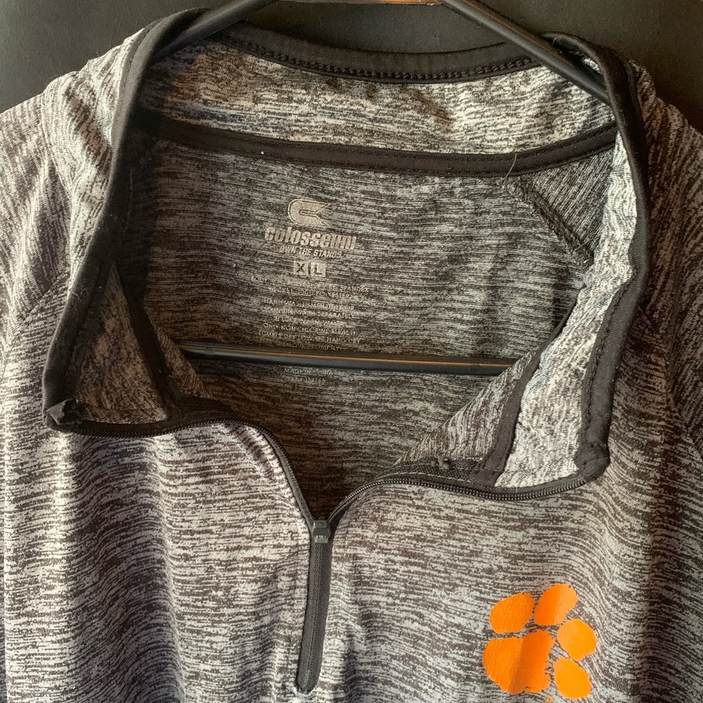 Clemson Athletic Half Zip Lightweight Pullover Si… - image 4